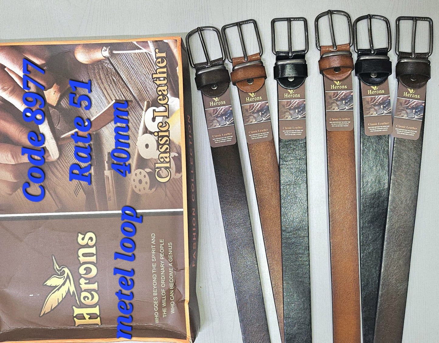 Loop Fitting Belt for Men – Model 8977