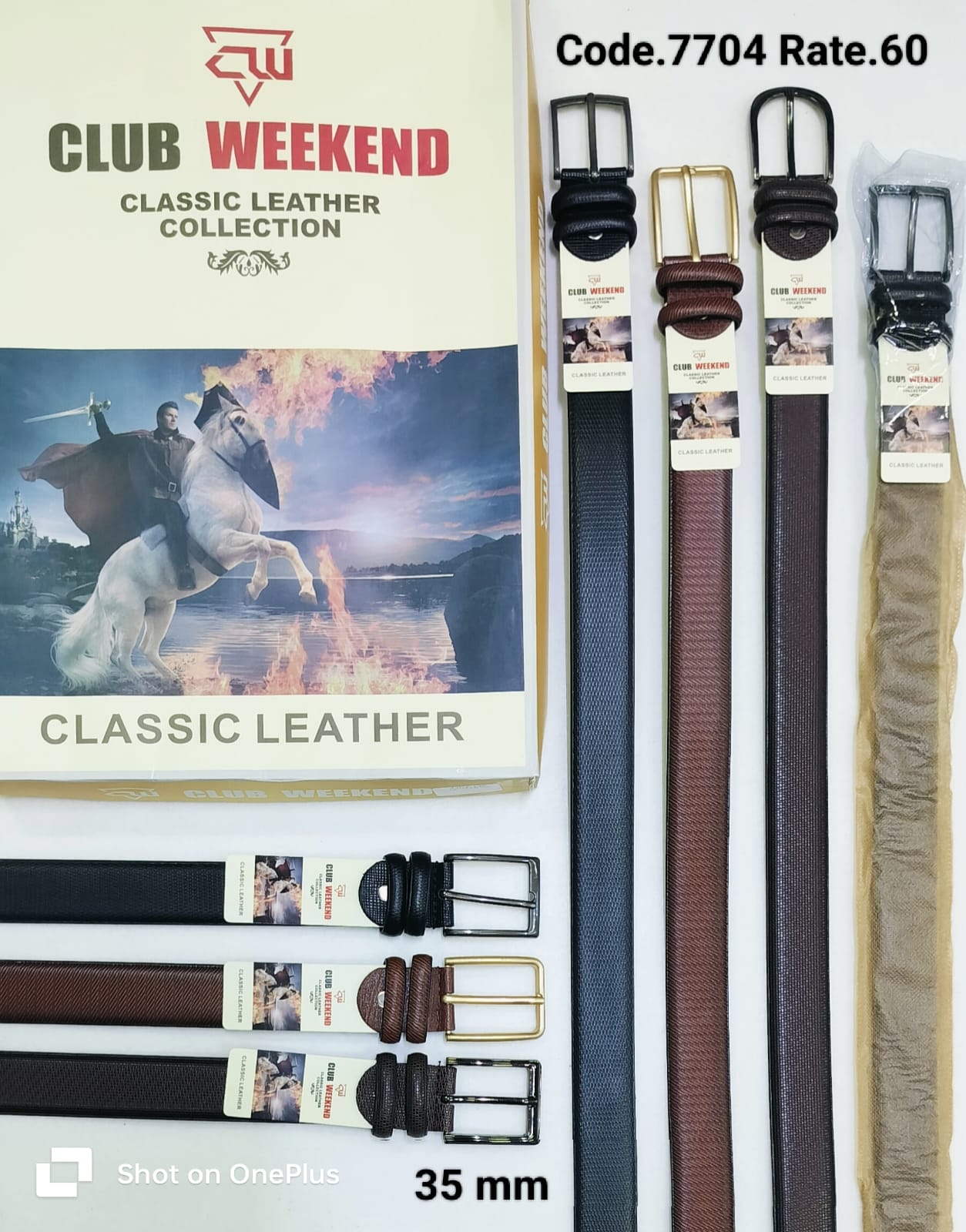 Spanish Heavy Buckle Belt for Men – Model 7704 (35mm)