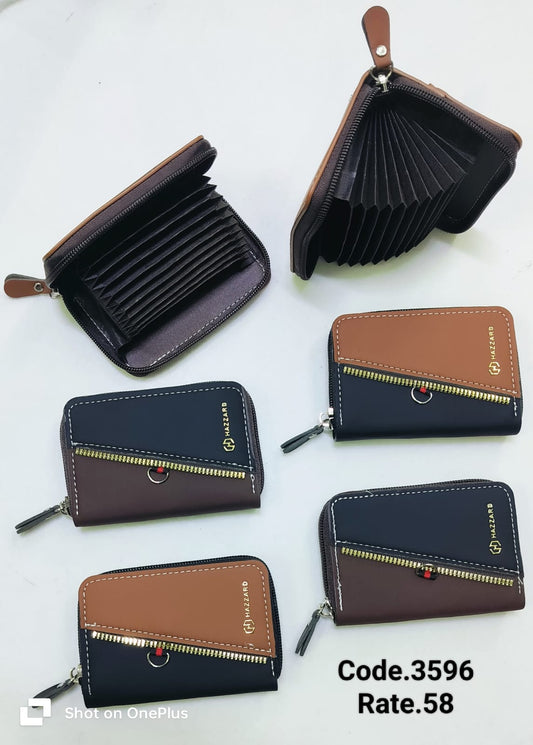 ROUND ZIP CARD HOLDER 3596