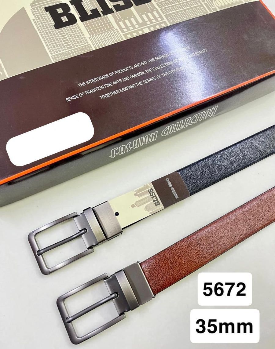 Reversible pu belt imp buckle-35mm 5672