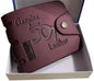 Stylish Brown Leather Wallet for Men | Compact Wallet with Coin Pocket