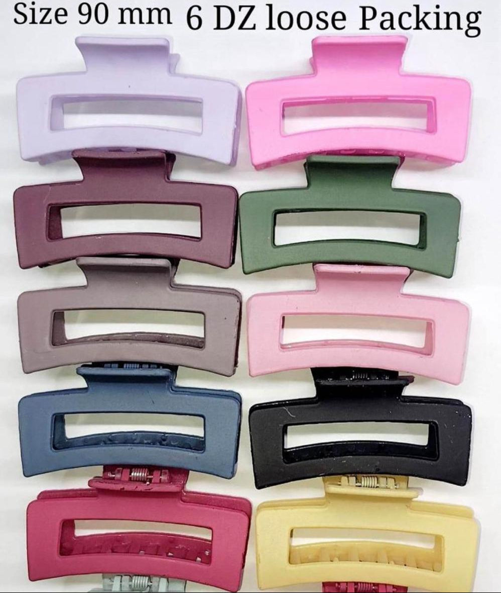 Matte Rectangle Hair Claw Clip 90mm – Unbreakable Hair Catcher