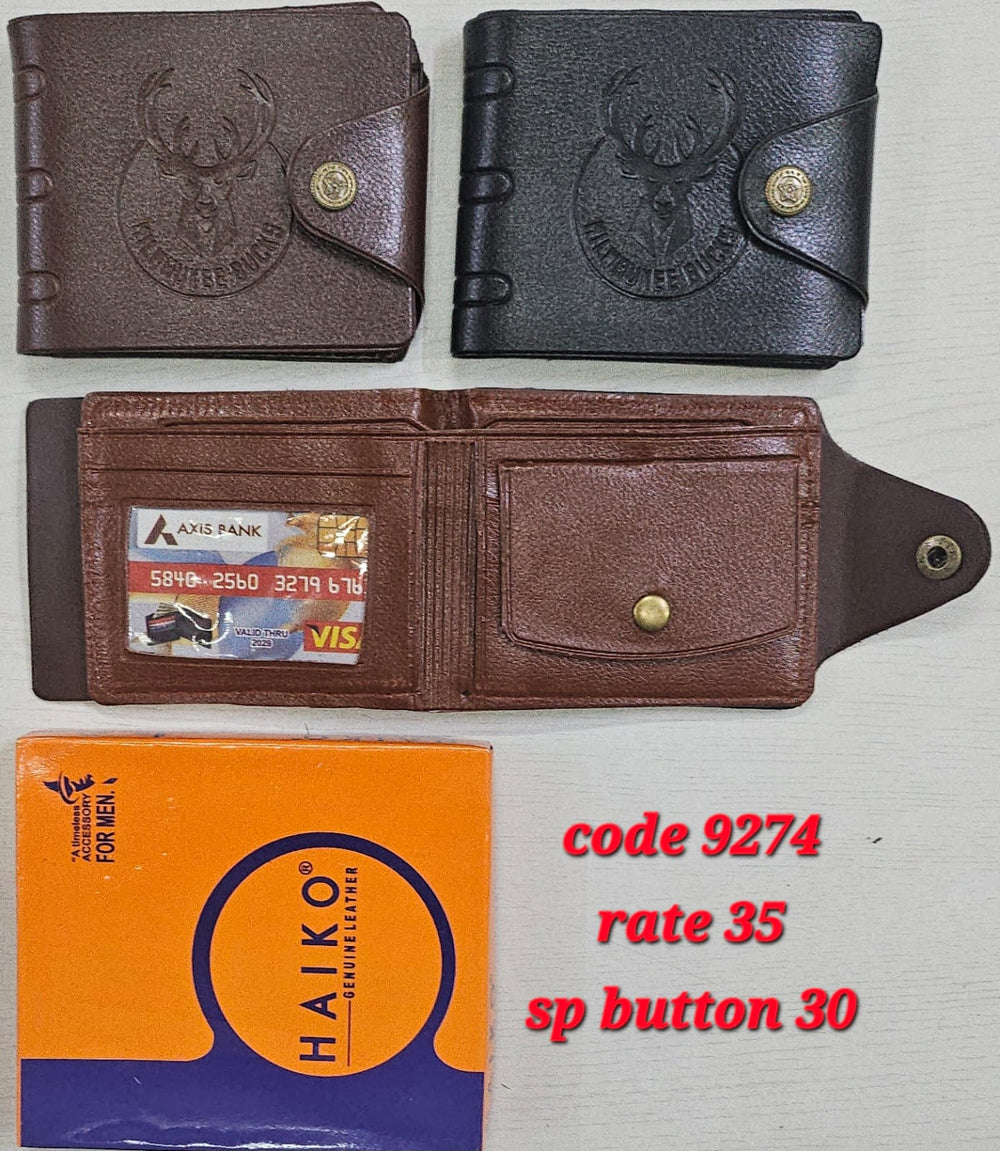 Premium Wallet for Men | HAIKO9274 SP BUTTON 30