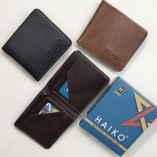 Haiko Cosmo Bi-Fold Leather Wallet