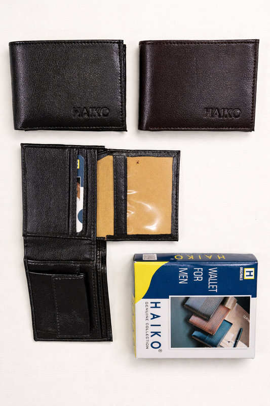 HAIKO Men’s Genuine Leather Bifold Wallet