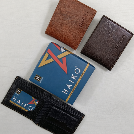 Haiko Genuine Leather Bi-Fold Men’s Wallet – Classic Daily Use