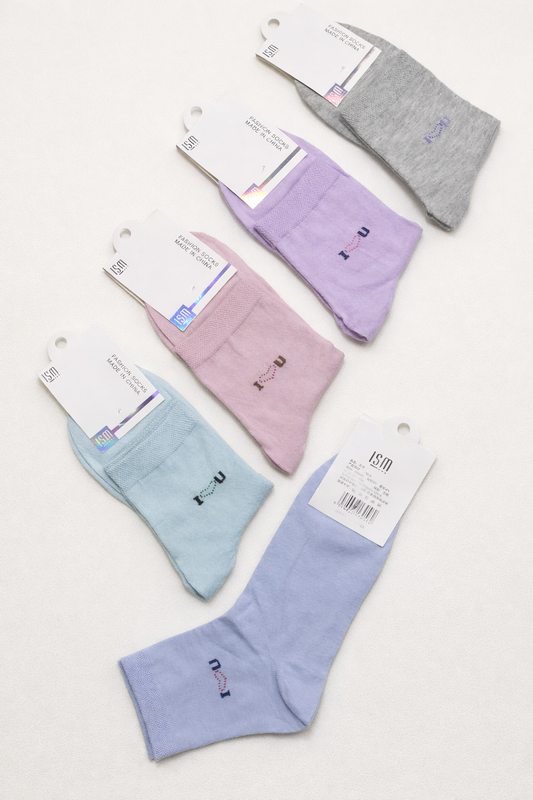 Pastel Ankle Socks – Multicolor Export Pack