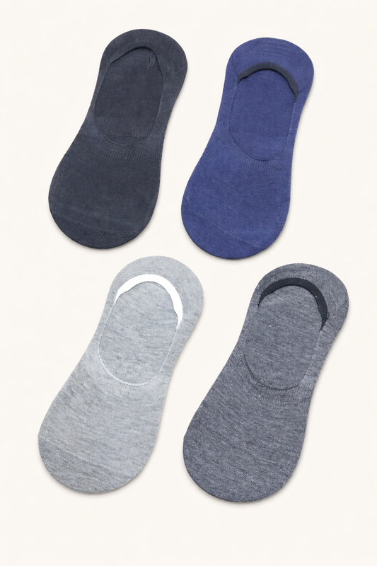 Men’s No-Show / Invisible Socks – Solid Pastel Assorted Pack
