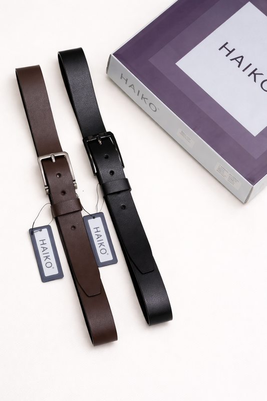 HAIKO Formal Leather Belt – 1.5 Inch Heavy Kanta (Model 6017) | Premium