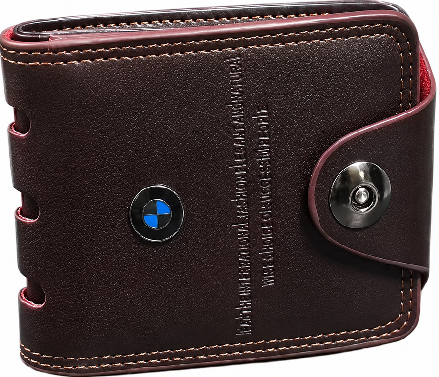 Premium Men’s Bifold Wallet with Card Slots & Cash Pocket – Brown Leat