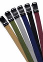 Blck plain grip buckle nylon belt 0873
