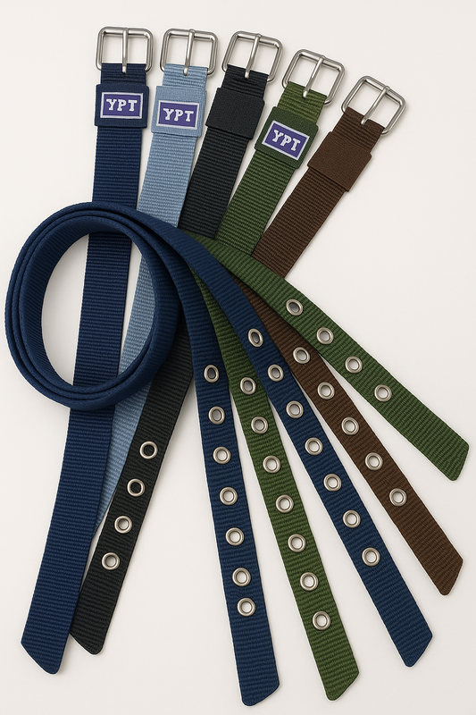 silver rollar buckle nylon kt