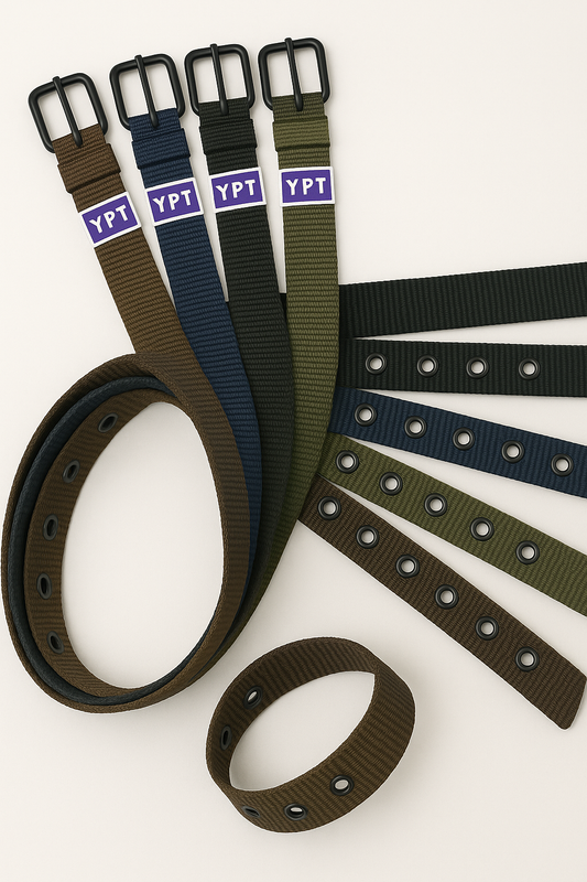 black rollar buckle nylon kt