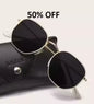 Classic Round Sunglasses with Case