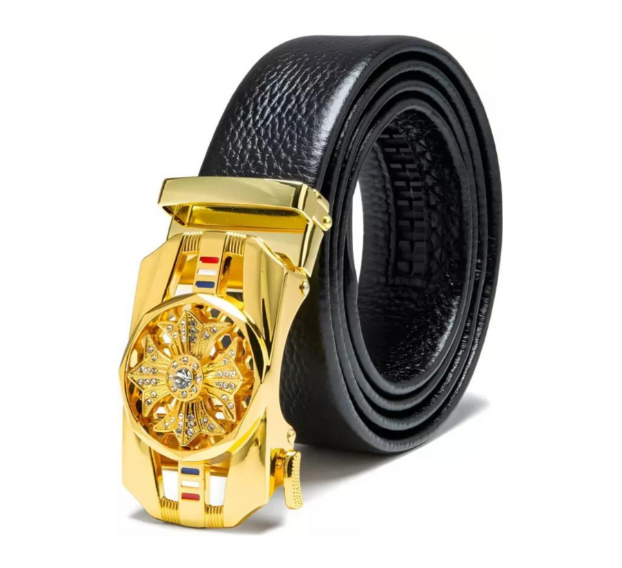 HAIKO Premium Classic Leather Belt for Men | Matte Metal Buckle | Casual belt