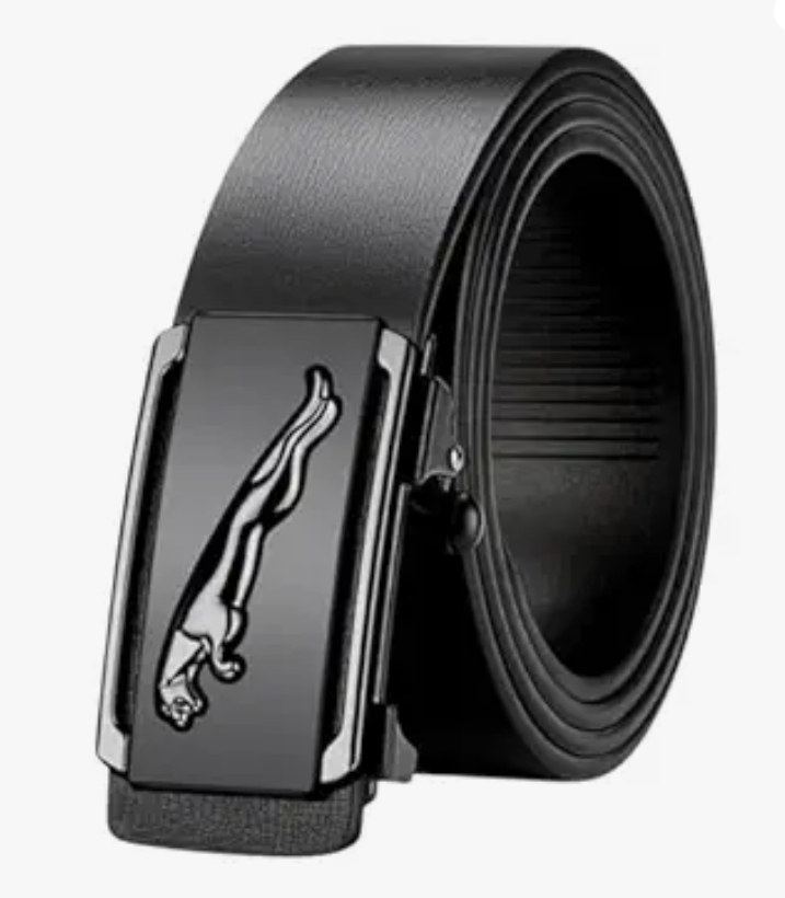 HAIKO Men’s Premium Panther Automatic Buckle Belt – Black