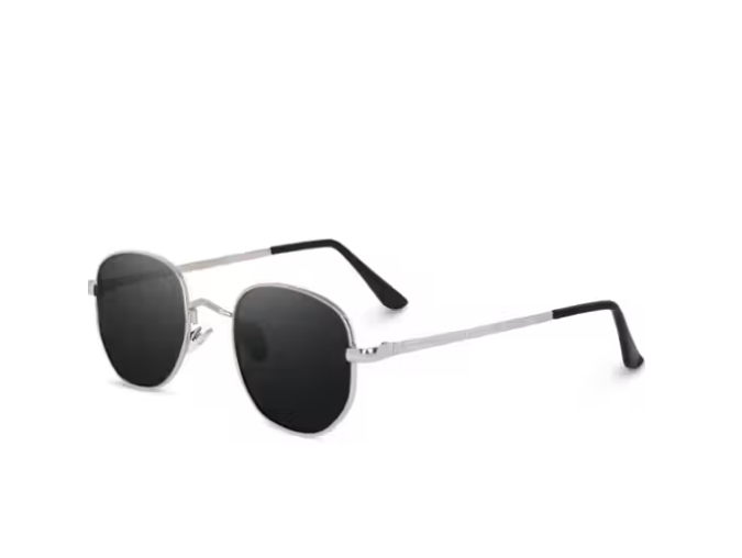 HAIKO Premium Hexagon Black Sunglasses for Men & Women | UV Protection