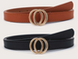 Golden Double Ring Combo Belt for Women | Premium Men's Belt Online In