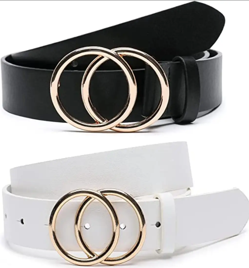 Golden Double Ring Combo Belt for Women | Premium Men's Belt Online In