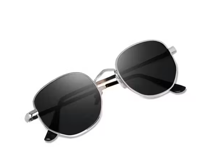 HAIKO Premium Hexagon Black Sunglasses for Men & Women | UV Protection