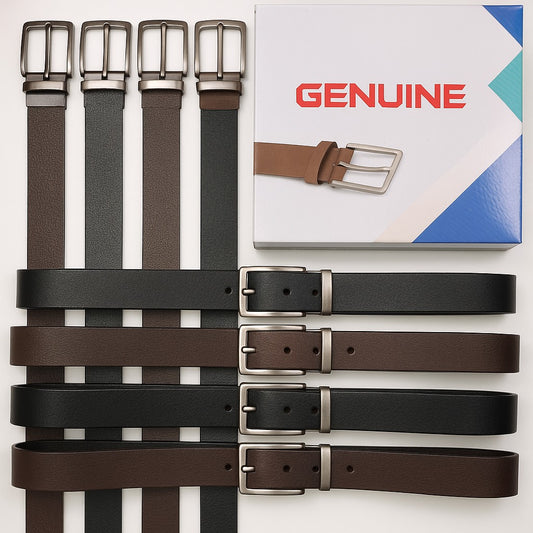 F2F Reversible Leather Belt for Men – 35mm