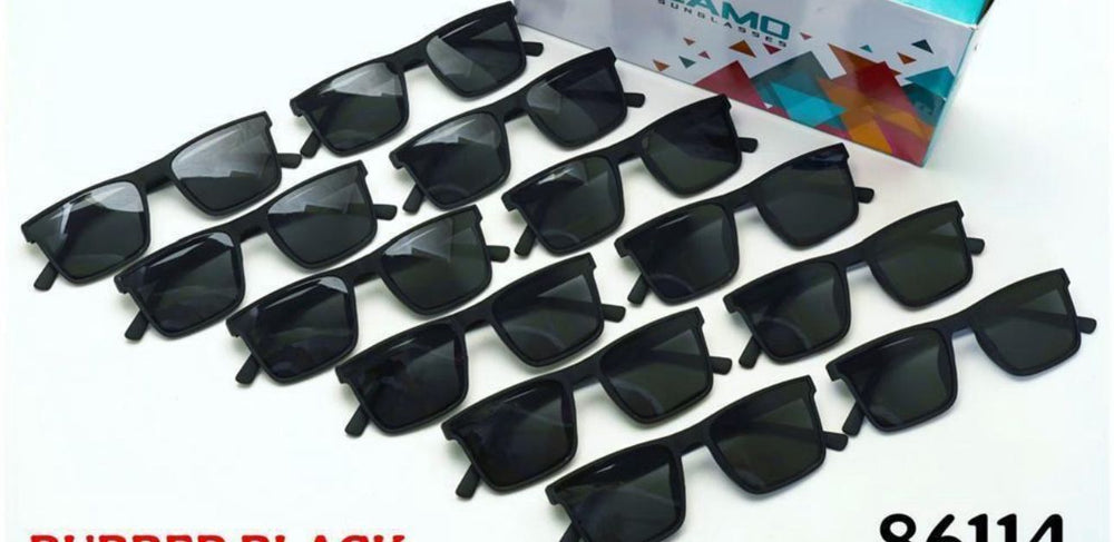Matte Rubber Finish Square Sunglasses – Everyday Fashion Eyewear