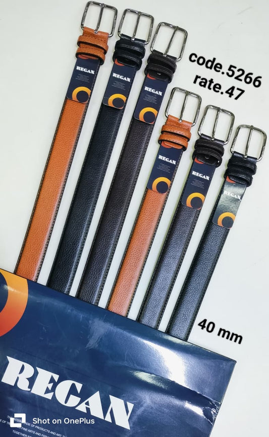 PU Belt Single Stitch for Men – Model 5266