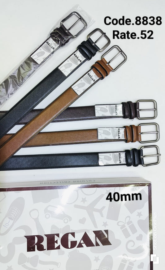 Heavy Buckle No Stitch Belt for Men – Model 8838