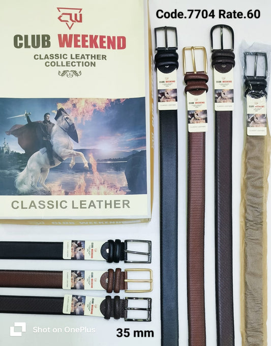 Spanish Heavy Buckle Belt for Men – Model 7704 (35mm)