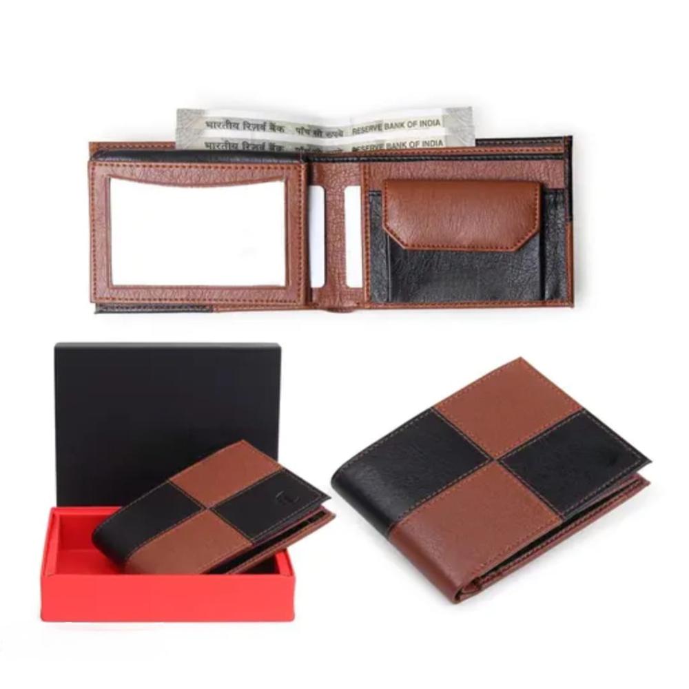Men’s Two Tone Leather Wallet with Card Holder & Cash Compartment | Pr
