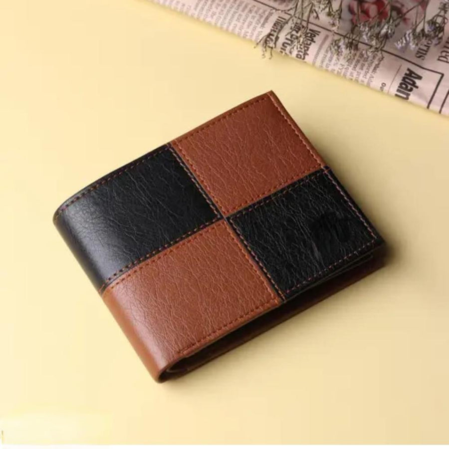 Men’s Two Tone Leather Wallet with Card Holder & Cash Compartment | Pr